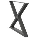 Nogi do stołu jadalnego 2 szt. Antracyt 90x(72-73,3) cm Stal Lumarko!