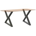 Nogi do stołu jadalnego 2 szt. Antracyt 90x(72-73,3) cm Stal Lumarko!