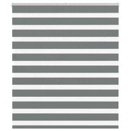 Roleta zebra, ciemnoszara, szerokość tkaniny 115,9cm, poliester Lumarko!