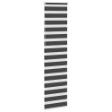 Roleta zebra, czarna, szerokość tkaniny 50,9 cm, poliester Lumarko!