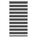 Roleta zebra, czarna, szerokość tkaniny 75,9 cm, poliester Lumarko!