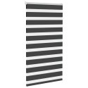 Roleta zebra, czarna, szerokość tkaniny 75,9 cm, poliester Lumarko!