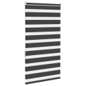 Roleta zebra, czarna, szerokość tkaniny 75,9 cm, poliester Lumarko!
