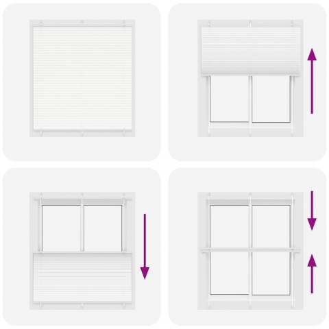 Roleta plisowana biała 120x150 cm Szerokość tkaniny 119,4 cm Lumarko!