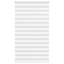 Roleta zebra, biała, szerokość tkaniny 130,9 cm, poliester Lumarko!
