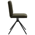 Krzesło do jadalni kolorze zielonym sztucznej skóry zamszowej Lumarko!