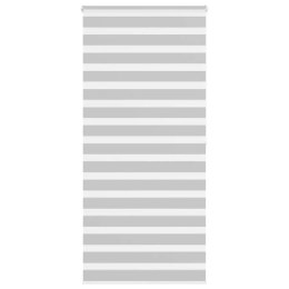 Roleta zebra, jasnoszara, szerokość tkaniny 100,9cm, poliester Lumarko!