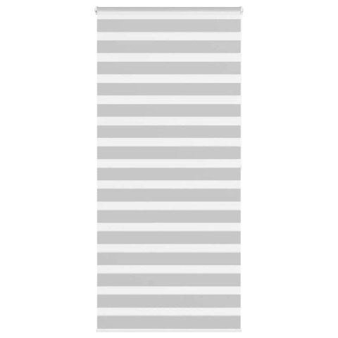 Roleta zebra, jasnoszara, szerokość tkaniny 110,9cm, poliester Lumarko!