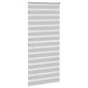 Roleta zebra, jasnoszara, szerokość tkaniny 110,9cm, poliester Lumarko!