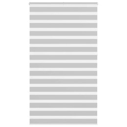 Roleta zebra, jasnoszara, szerokość tkaniny 130,9cm, poliester Lumarko!