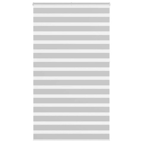 Roleta zebra, jasnoszara, szerokość tkaniny 130,9cm, poliester Lumarko!