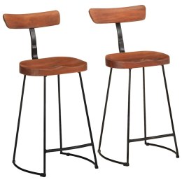 Hokery barowe 2 szt. 49x43x88 cm Drewno lite Mango Lumarko!