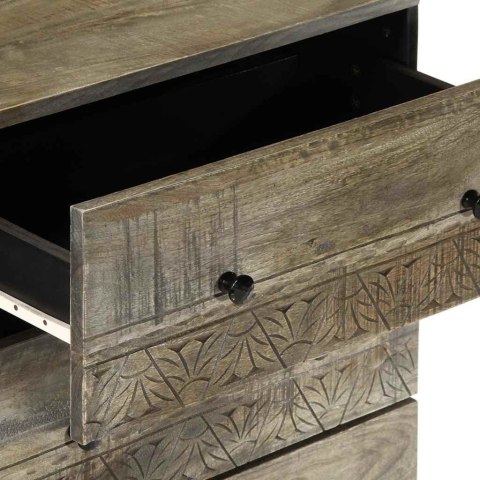 Komody 2 szt. Jasnoszary 60x33,5x75 cm Drewno lite Mango Lumarko!