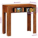 Konsola Stolik 80x35x75 cm Drewno lite Akacja Lumarko!