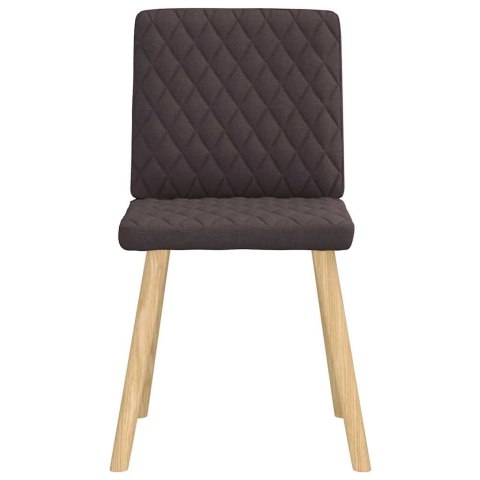 Krzesła stołowe, 6 szt., ciemnobrązowe, obite tkaniną Lumarko!