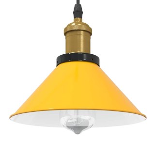 Lampa wisząca z regulacją wysokości E27 połysk żółty Lumarko!