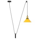 Lampa wisząca z regulacją wysokości E27 połysk żółty Lumarko!