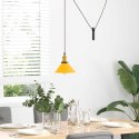 Lampa wisząca z regulacją wysokości E27 połysk żółty Lumarko!