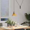 Lampa wisząca z regulacją wysokości E27 połysk żółty Lumarko!