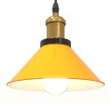 Lampa wisząca z regulacją wysokości E27 połysk żółty Lumarko!
