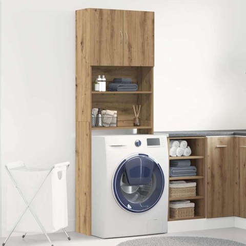 Szafka pod pralkę Artisan Oak 64x24x190 cm Drewno klejone Lumarko!