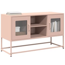 Szafka pod telewizor, różowa, 100,5x39x60,5 cm, stalowa Lumarko!