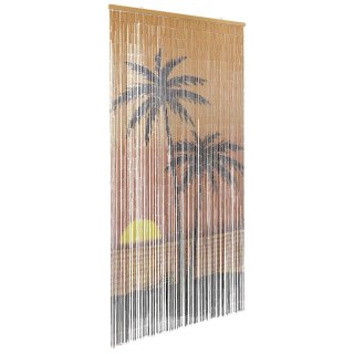 Zasłona do drzwi z motywem owadów Palma 100x220 cm Bambus Lumarko!