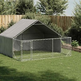 Zewnętrzna buda dla psa z wybiegiem 3x3x1,9 m Stal ocynkowana Lumarko!