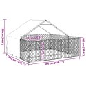 Zewnętrzna buda dla psa z wybiegiem 3x3x1,9 m Stal ocynkowana Lumarko!