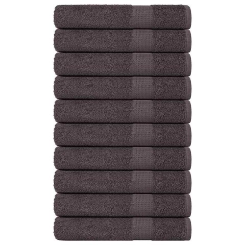 Ręczniki, 10 szt., antracyt, 100x200 cm, 360 g/m², bawełna 100% Lumarko!