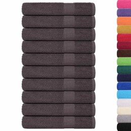 Ręczniki, 10 szt., antracyt, 100x200 cm, 360 g/m², bawełna 100% Lumarko!