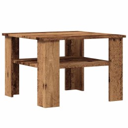 Stolik kawowy stare drewno 60x60x42 cm materiał drewnopochodny Lumarko!