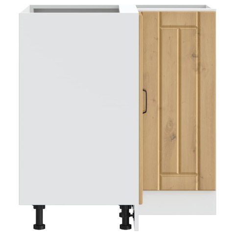 Narożna szafka kuchenna dolna Dąb rzemieślniczy Drewno klejone Lumarko!