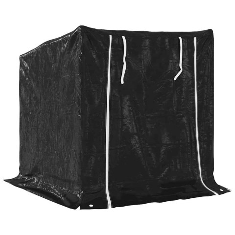 Stojak na drewno opałowe z drutem stalowym, 100,5x100,5x110,5cm Lumarko!