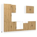 Zestaw szafek kuchennych, Kalmar, 7-częściowy, dąb artisan Lumarko!