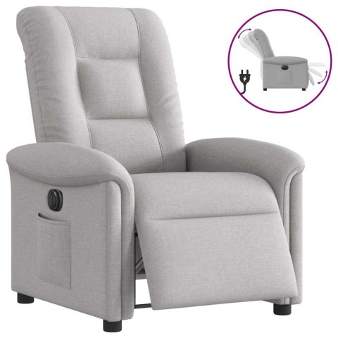 Elektryczny fotel rozkładany Cloud Grey Fabric Lumarko!