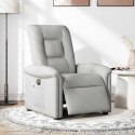 Elektryczny fotel rozkładany Cloud Grey Fabric Lumarko!