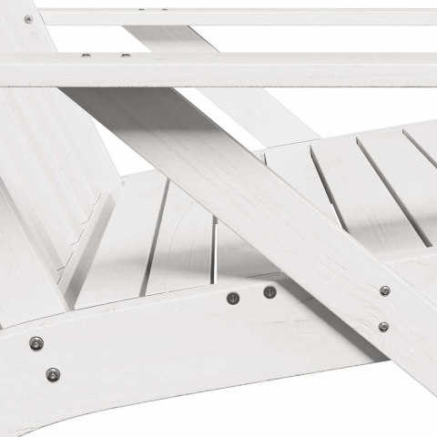 Krzesło ogrodowe Adirondack białe lite drewno sosnowe Lumarko!