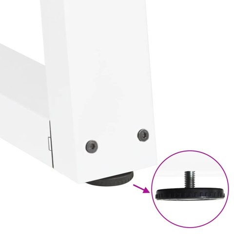 Nogi do stołu jadalnego w kształcie litery V 2 szt. Białe Stal Lumarko!