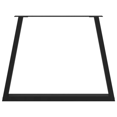 Nogi do stołu jadalnego w kształcie litery V 2 szt. Czarne Stal Lumarko!