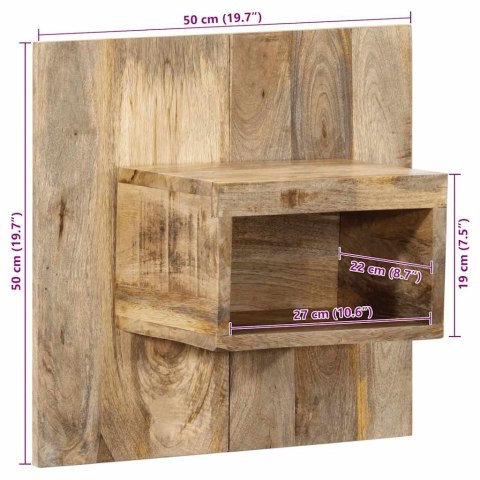 Szafka nocna, 50x27x50 cm, surowe drewno mango Lumarko!