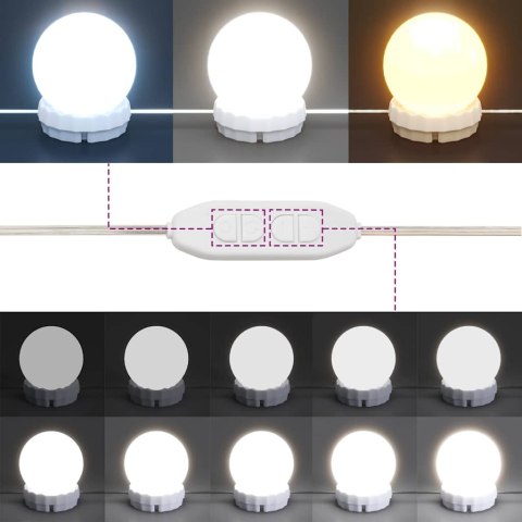Toaletka z oświetleniem LED, dąb artisan, 74,5x40x141 cm Lumarko!