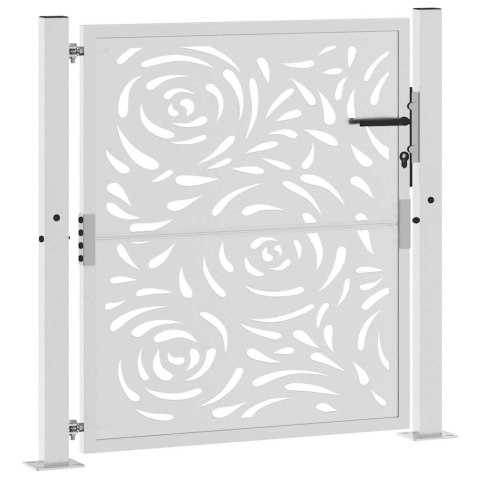 Brama ogrodowa 105x105 cm Stal nierdzewna Wzór płomienia Lumarko!