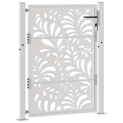 Brama ogrodowa 105x130 cm Stal nierdzewna Wzór fali Lumarko!