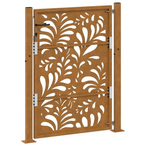 Brama ogrodowa 105x130 cm Stal nierdzewna Wzór fali Lumarko!