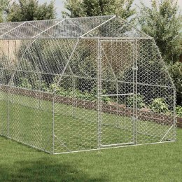 Kurnik dla kur 2,5x12x2,25 m Stal ocynkowana Lumarko!