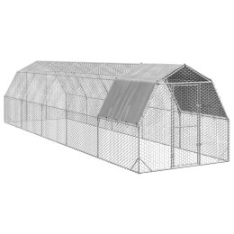 Kurnik z dachem 2,5x10x2,25 m Stal ocynkowana Lumarko!