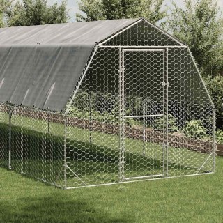 Kurnik z dachem 2,5x6x2,25 m Stal ocynkowana Lumarko!