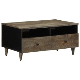 Stolik kawowy Jasnoszary 80x54x40 cm Drewno lite Mango Lumarko!