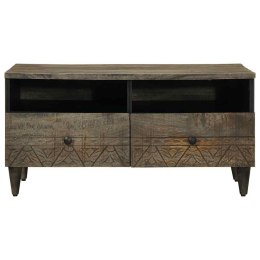 Stolik kawowy Jasnoszary 80x54x40 cm Drewno lite Mango Lumarko!